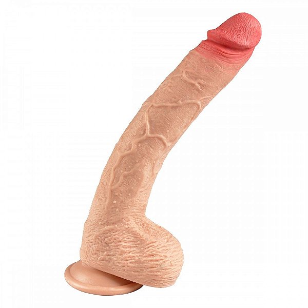 Pênis Realístico Silicone Macio 29 X 4,6cm Shyplay Vipmix