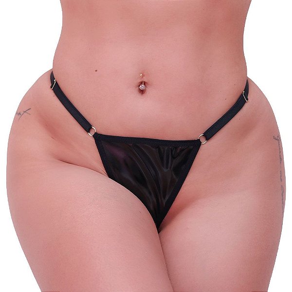 Calcinha Abertura Secretária Vinil Tallyta