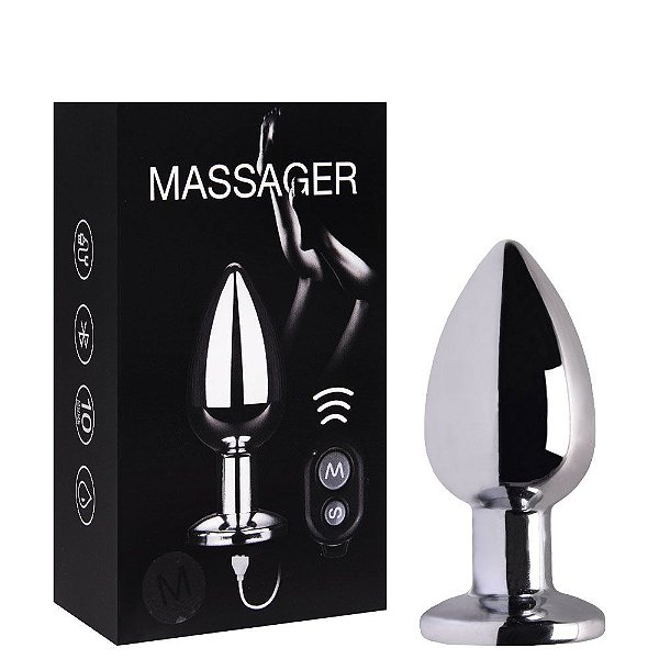 Plug Anal Metal 10 Vibrações Controle Vipmix