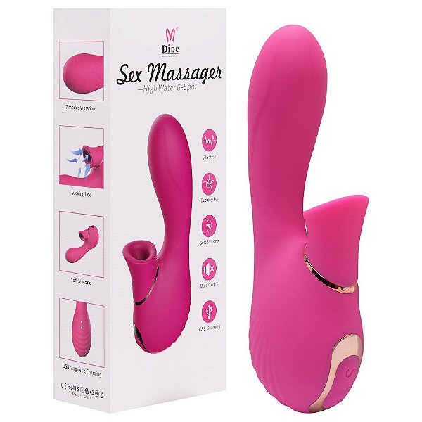 Vibrador 7 Pulsações E 7 Vibrações Recarregável Vipmix