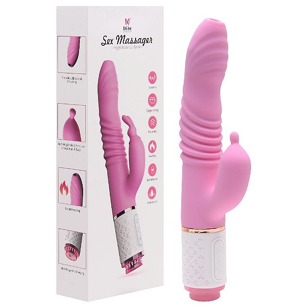 Vibrador 7 Vibrações 3 Cabeças Recarregável Vipmix