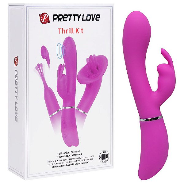 Vibrador 12 Funções Thrill Kit Pretty Love Sexy Import