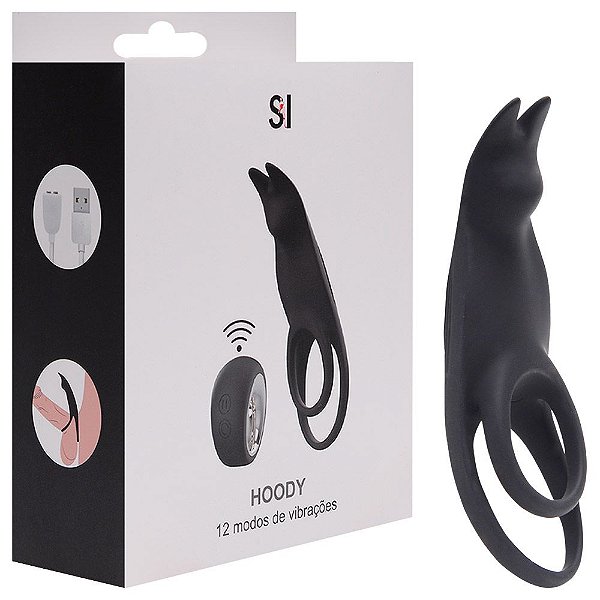 Anel Duplo Vibrador Wireless Hoody Sexy Import