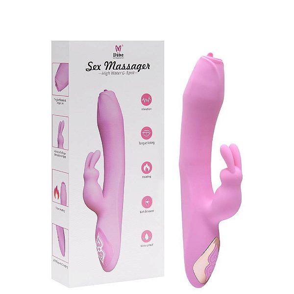 Vibrador Ponto G E Clitóris Coelho Dibe Sexy Import