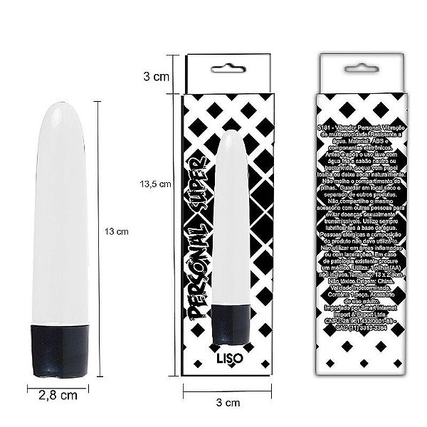 Vibrador Clássico Personal 13cm Liso Sexy Import