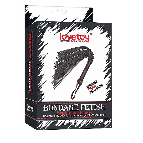 Chicote Luxo Bondage Fetish Flogger Lovetoy Vipmix