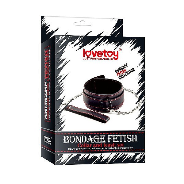 Coleira Estirante E Guia Bondage Fetish Lovetoy Vipmix