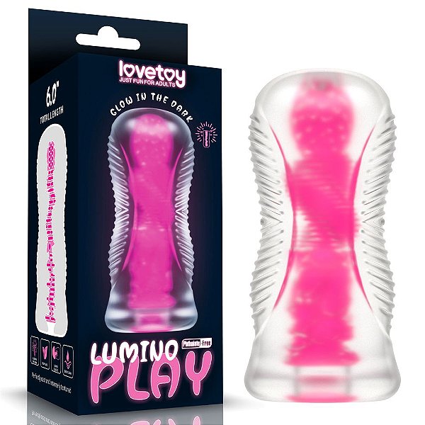 Masturbador Lumino Play Pink Glow Lovetoy Vipmix