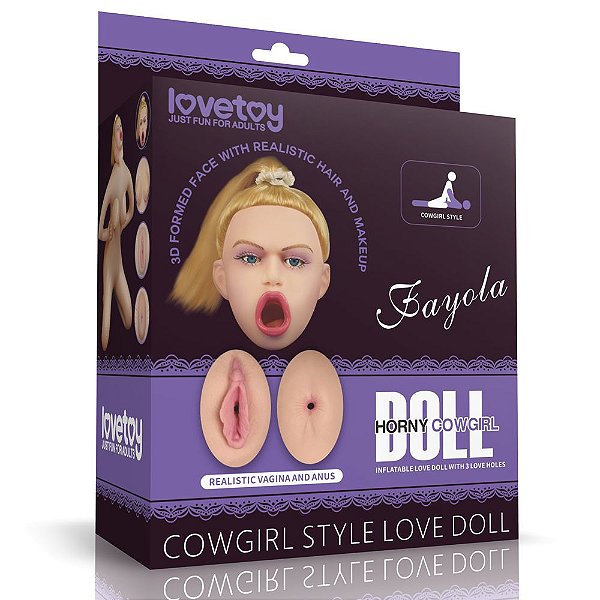 Boneca Inflável Cowgirl Fayola Lovetoy Vipmix
