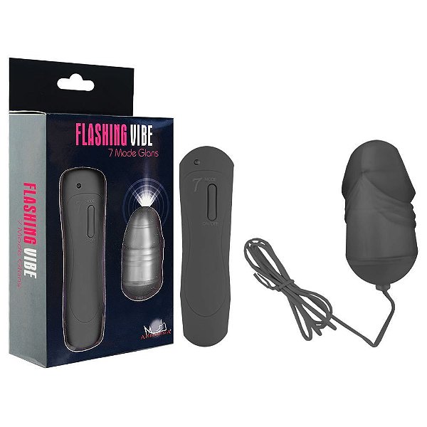 Bullet 7 Vibrações Flashing Glans Sexy Import