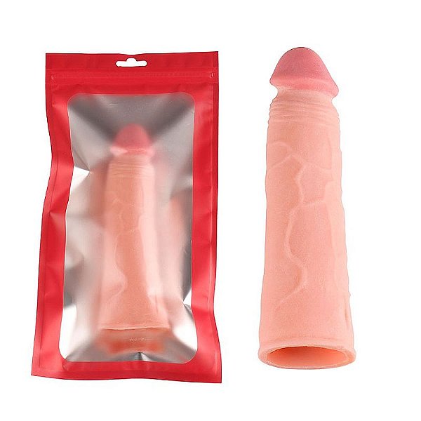 Capa Peniana Texturada 16 X 3,3cm Sexy Import