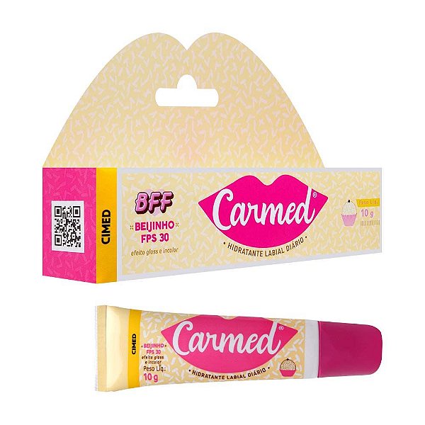 Carmed Bff Beijinho Efeito Gloss Incolor 10g Cimed