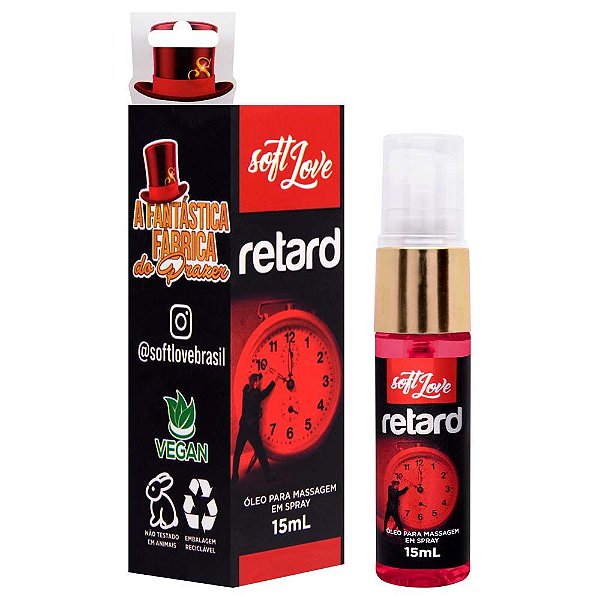 Retard Jatos Excitante Masculino 15ml Soft Love