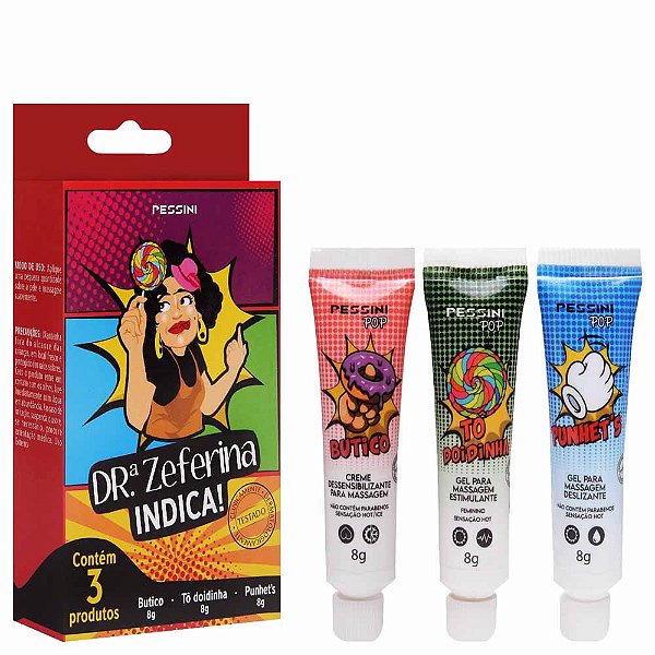 Kit Dra Zeferina 3 Géis Funcionais Pessini