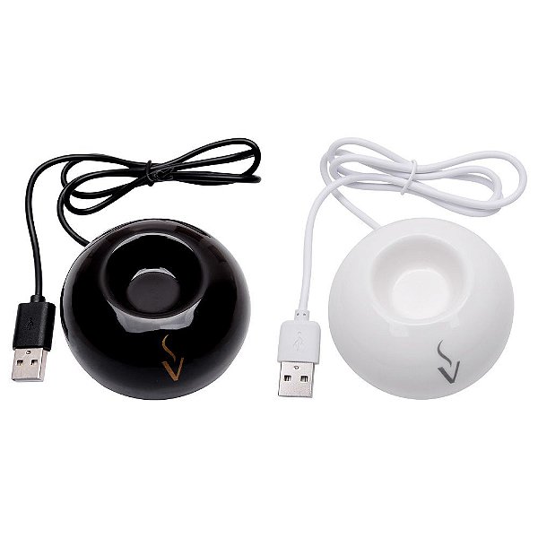 Aromatizador Porcelana Elétrico Usb Via Aroma