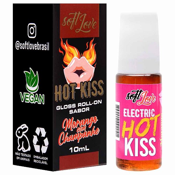 Gloss Hot Kiss Beijável 10ml Soft Love