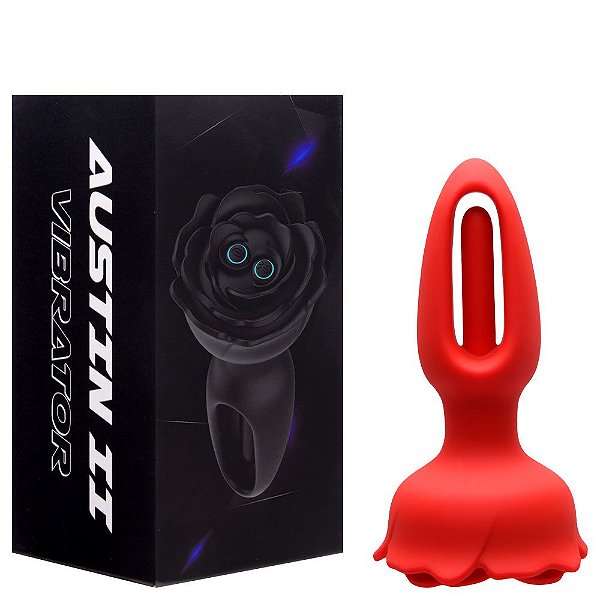Plug Anal Controle Sem Fio Flor 9 Vibrações Vipmix