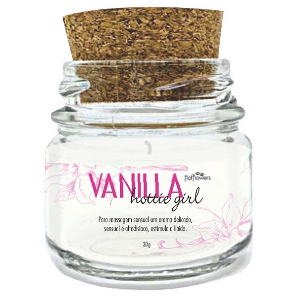 Hottie Girl Vela Creme Massagem 20g Hot Flowers