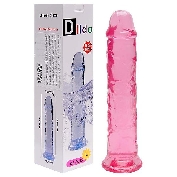 Pênis Realístico Transparente 21,5 X 4,2cm Sexy Import