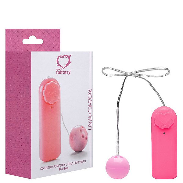 Conjunto Pompoar Vibrador 1 Bola Sexy Fantasy