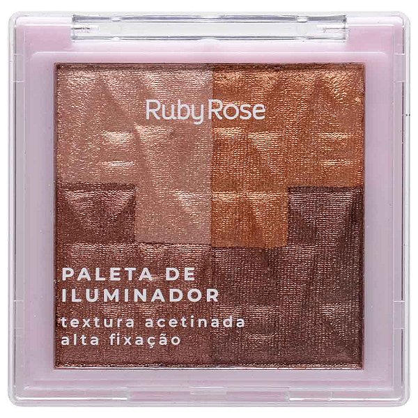 Paleta Iluminador Master Glow 12,8g Ruby Rose