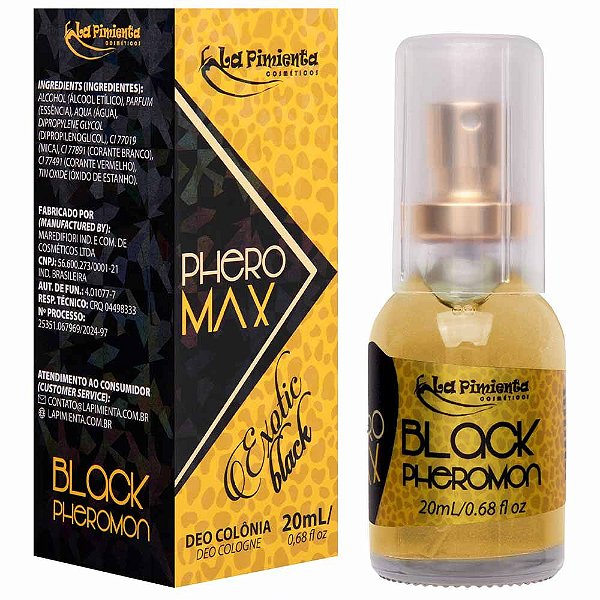 Perfume Phero-max Exotic Black 20ml La Pimienta