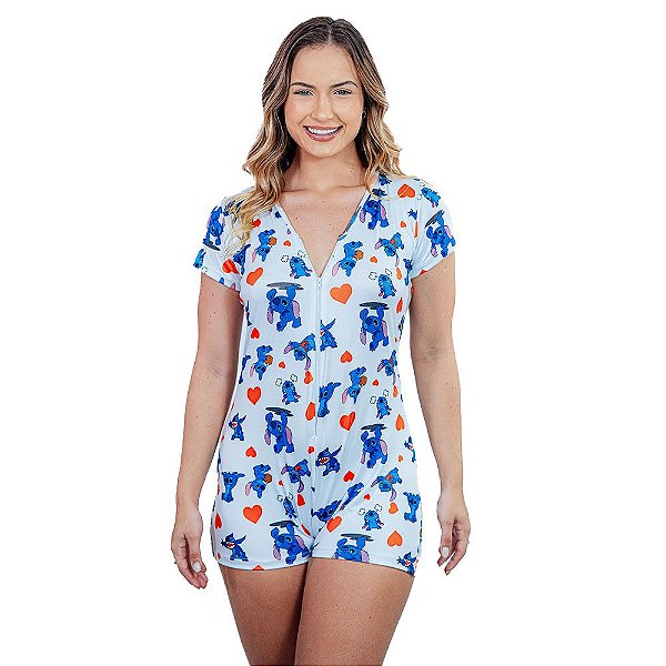 Macaquinho Juliana Stitch Gota De Sonho