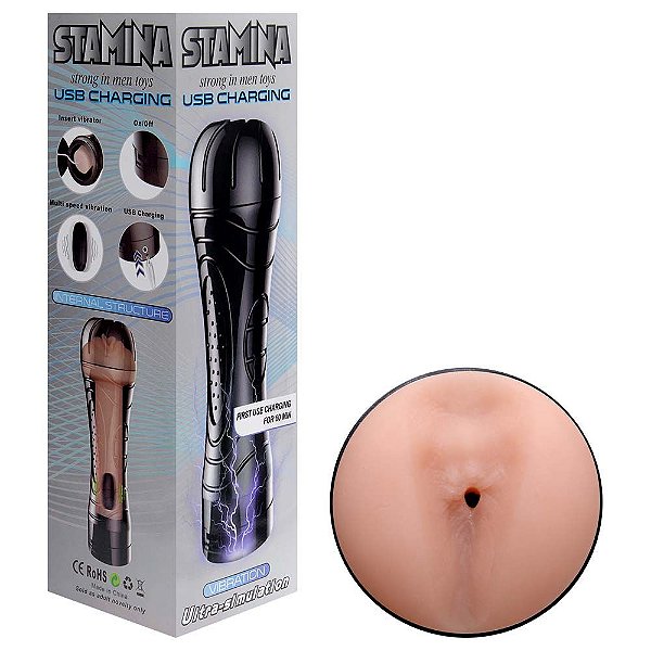 Masturbador ânus Vibro Recarregável Vipmix