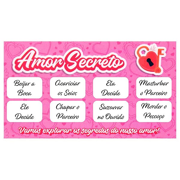 Raspadinha Amor Secreto 10 Unidades Sensual Love