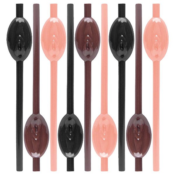 Kit 9 Canudos Vagina Pussy Straws Lovetoy Vipmix
