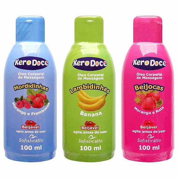 Kero Doce óleo Massagem Beijável 100ml Sofisticatto