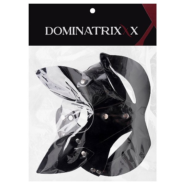 Máscara Sado Em Vinil Felina Dominatrixxx