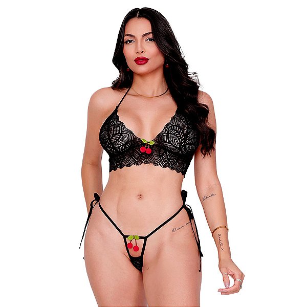 Conjunto Sensual Cerejinha Doce Tallyta