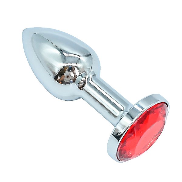 Plug Anal Pp Em Metal Cromado Cônico Vipmix