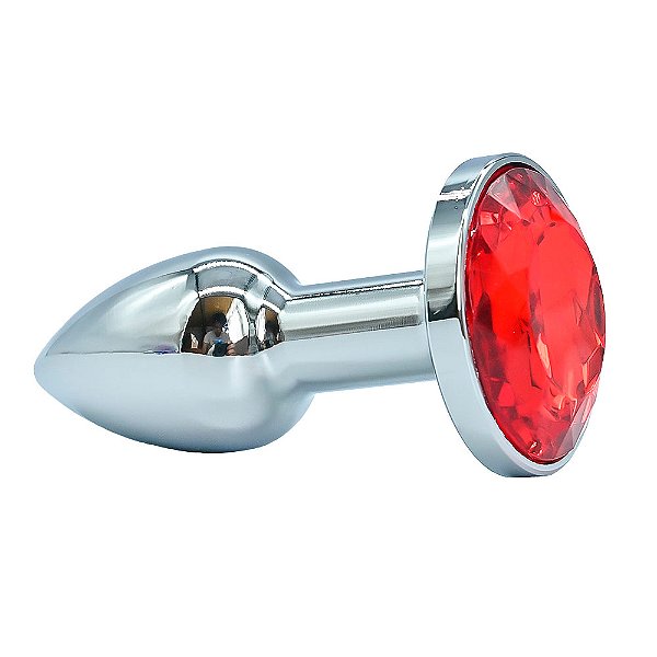 Plug Anal Mini Em Metal Cromado Cônico Vipmix