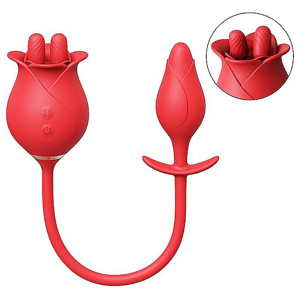 Rosa Língua Estimuladora Ponto G Sexy Import