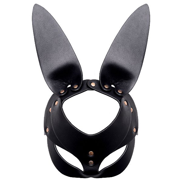 Máscara Formato Coelho 2 Preto Sexy Import