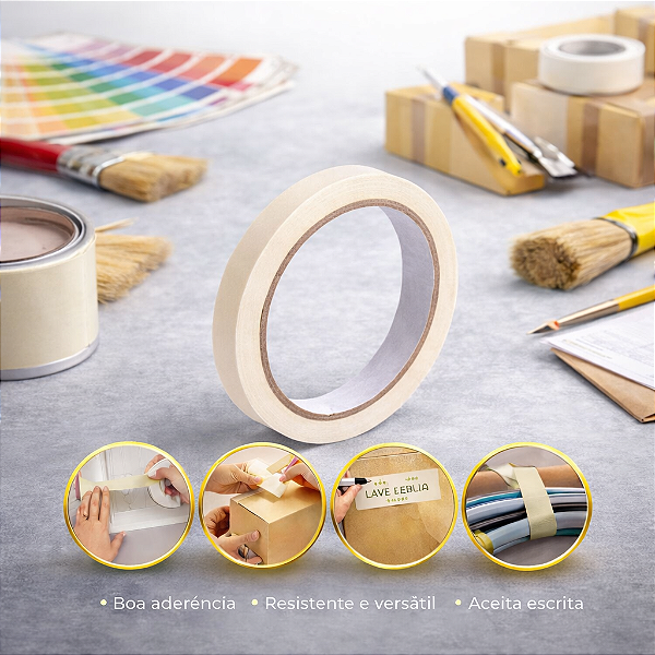 Fita Crepe 24mm x 50m 5 unidades