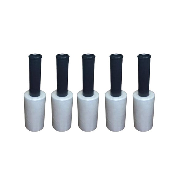 Kit 5 Rolos Filme Stretch Transparente Pequeno 10mm X 120mm