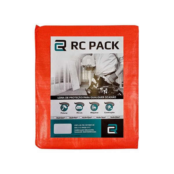 Lona Carreteiro Laranja 4x3