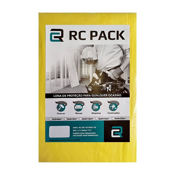 Lona Cortada 4x4 Amarela Média