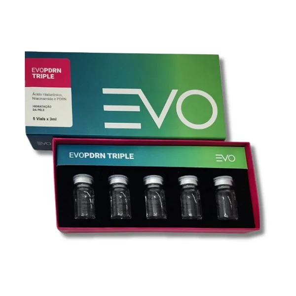 EVO PDRN TRIPLE Com 5 Ampolas de 3mL - EVO