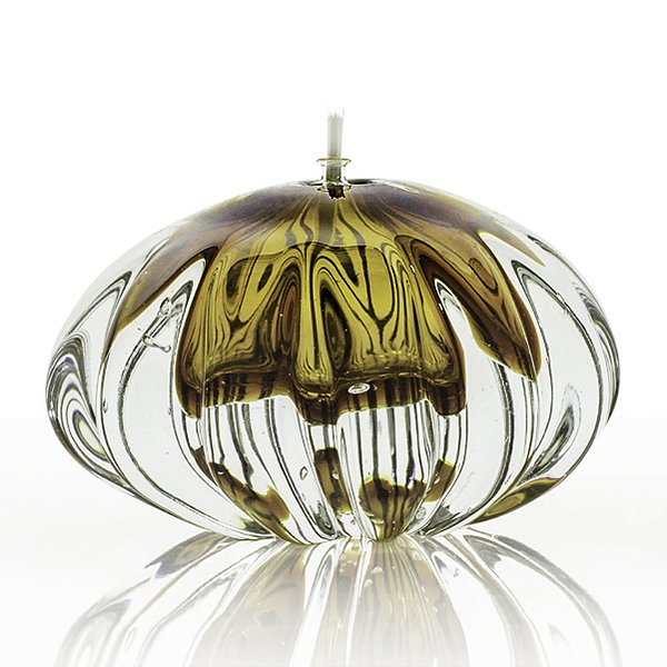 Lamparina Gomo em Cristal Murano - São Marcos