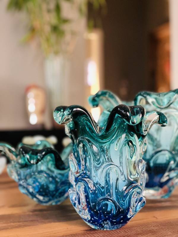 Vaso Aspente em Cristal Murano - São Marcos 18 cm