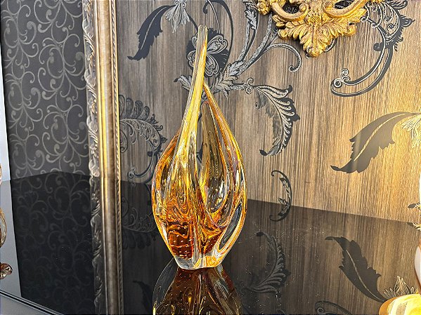 Escultura 4 Pontas em Cristal Murano - São Marcos 33 cm