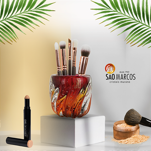 Porta Acessórios em Cristal Murano - São Marcos