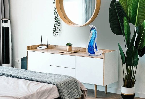 Imagem Ajoelhada Média em Cristal Murano - São Marcos