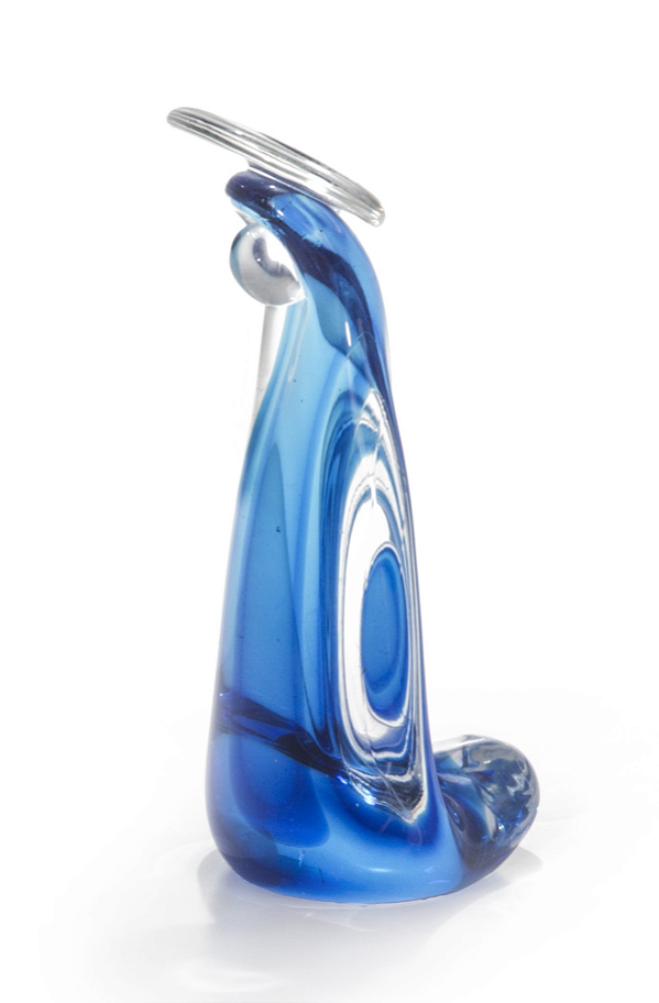 Imagem Ajoelhada Pequena em Cristal Murano - São Marcos