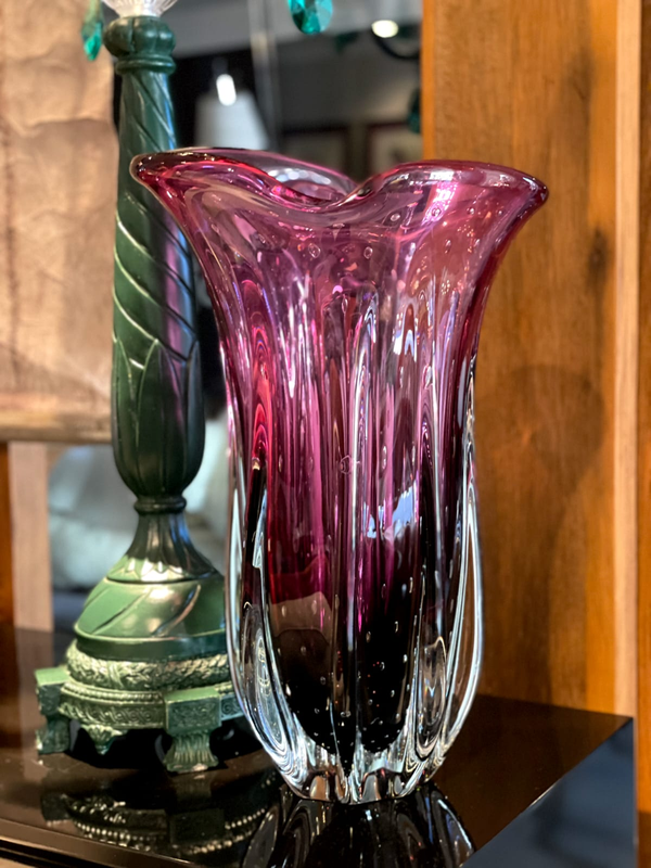 Vaso Aura em Cristal Murano - São Marcos 47 cm