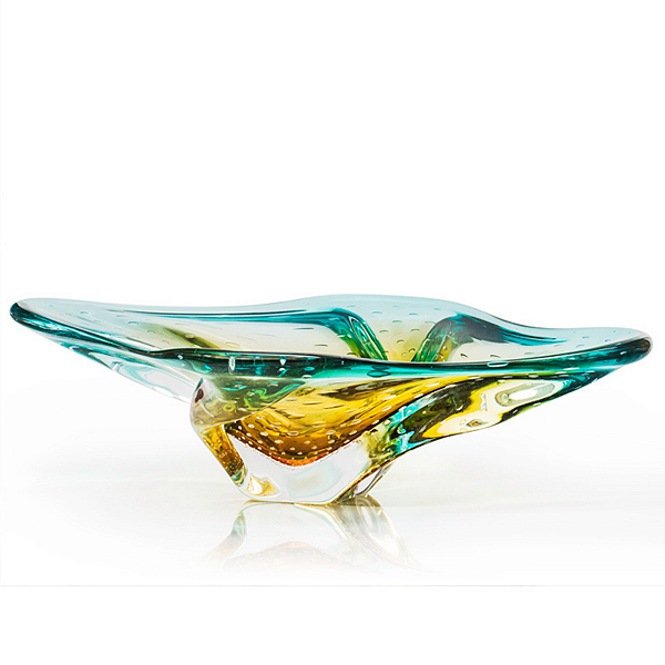 Centro de Mesa Marea em Cristal Murano - São Marcos